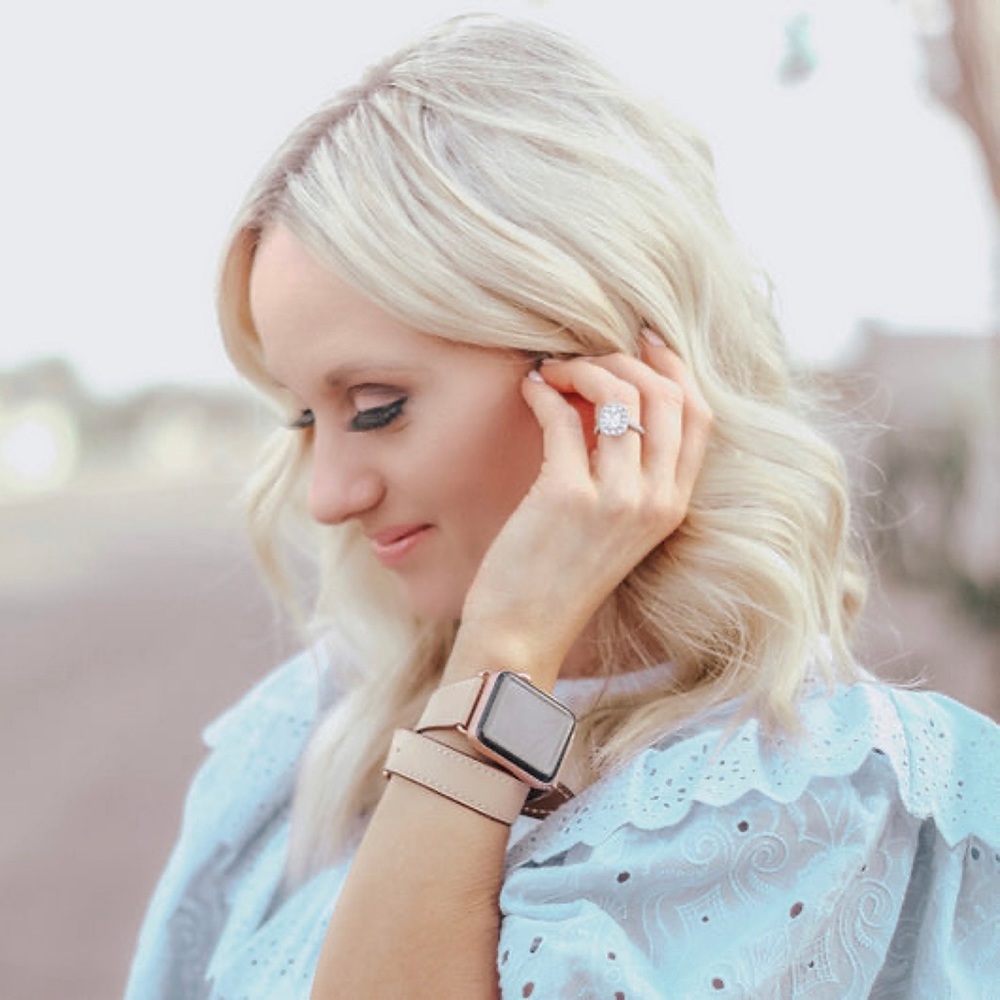 Leather Double Wrap Apple Watch Band
